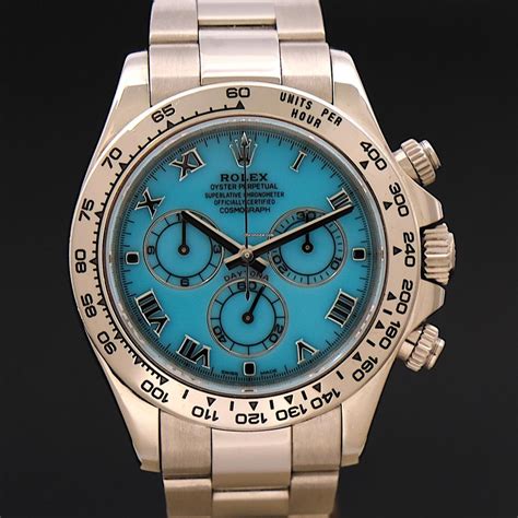 rolex daytona light blue face price|Rolex daytona tiffany blue.